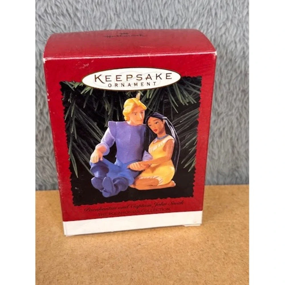 Hallmark Keepsake Ornament Disney Pocahontas and Captain‎ John Smith 1995 Boxed